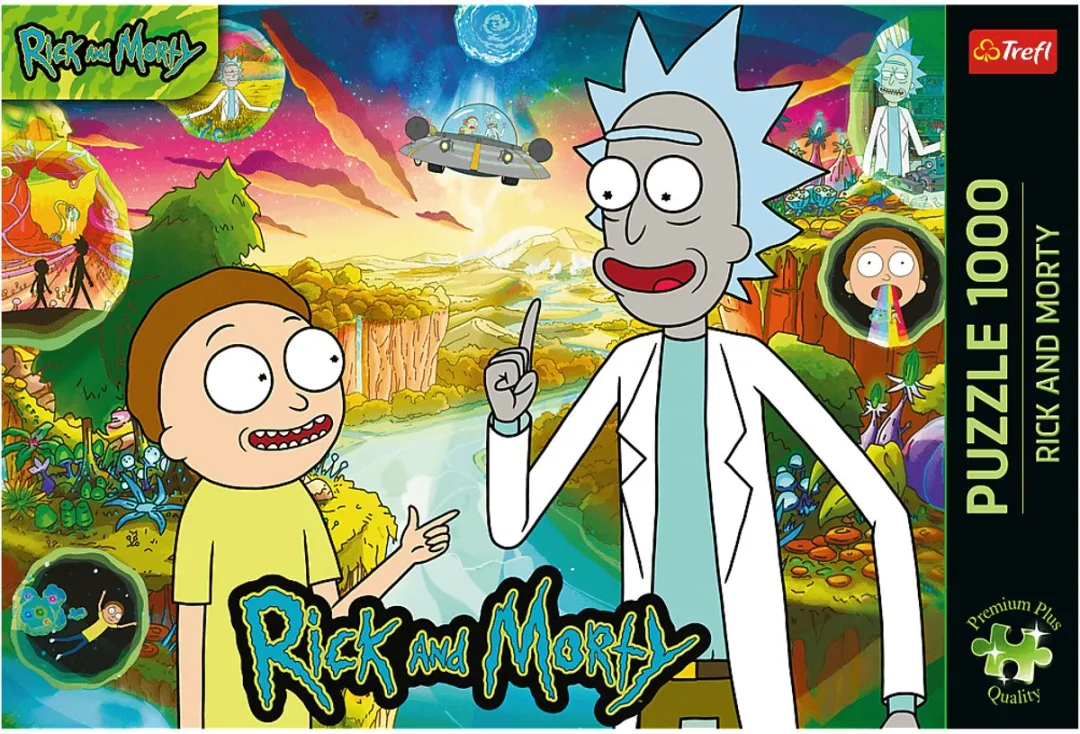 Trefl Rick and Morty Legpuzzel 1000 Stuks Premium Plus - Multicolor