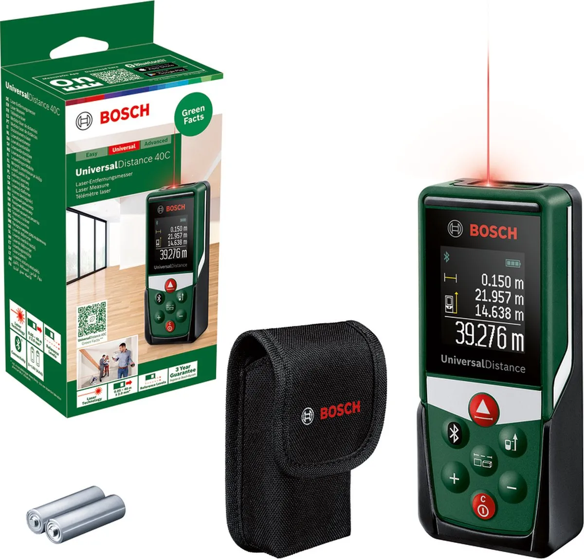 Bosch UniversalDistance 40C Laserafstandsmeter - Rood