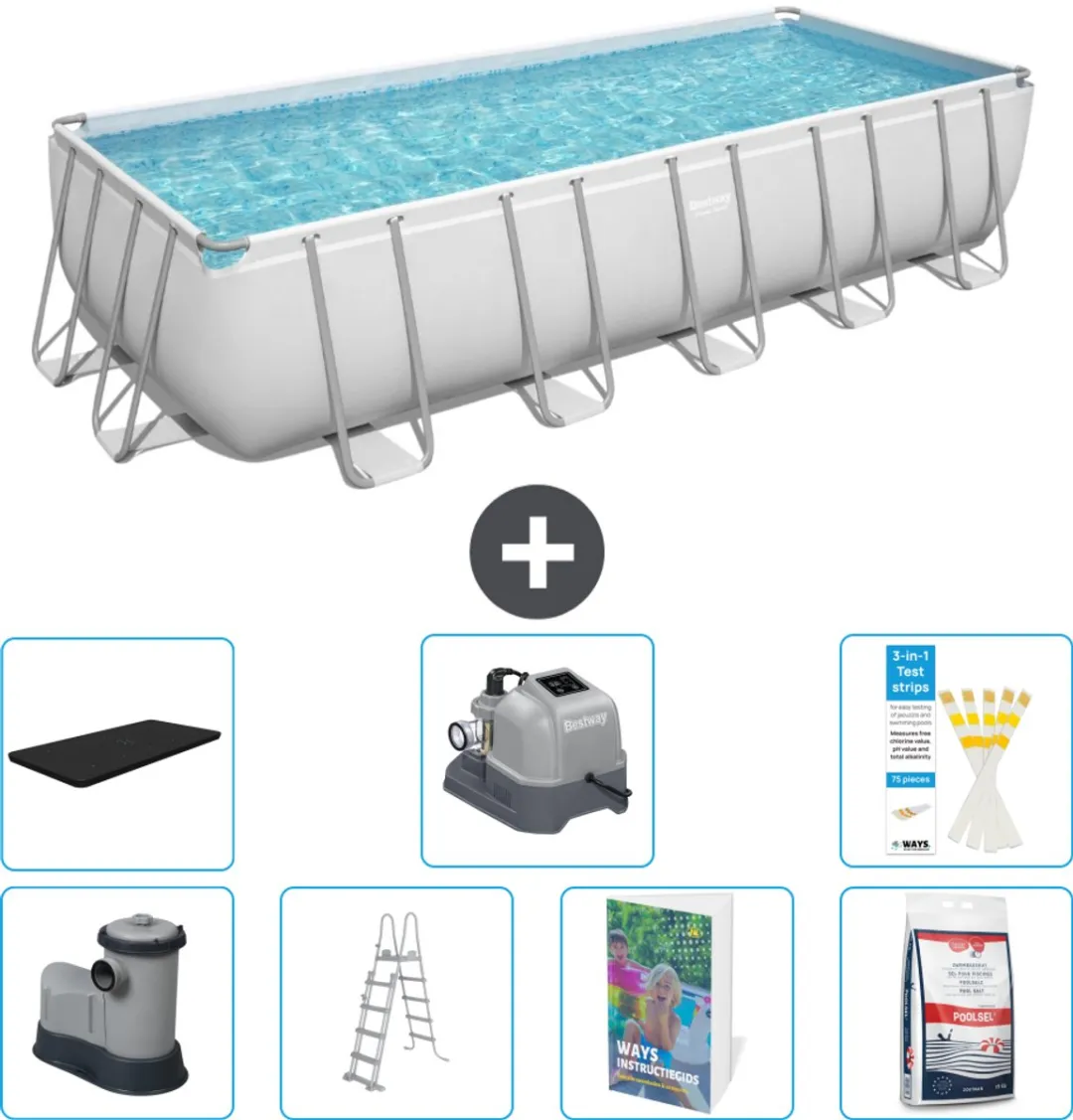 Bestway Power Steel Zwembad 640x274x132cm