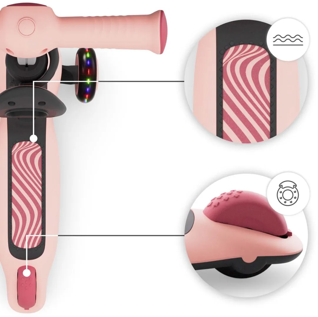 KinderKraft Halley 2 2-in-1 Loopfiets/Driewieler - Roze