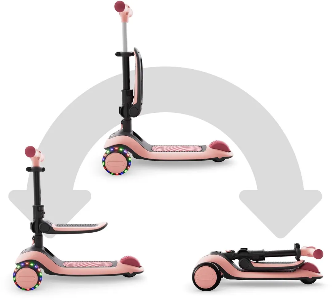 KinderKraft Halley 2 2-in-1 Loopfiets/Driewieler - Roze