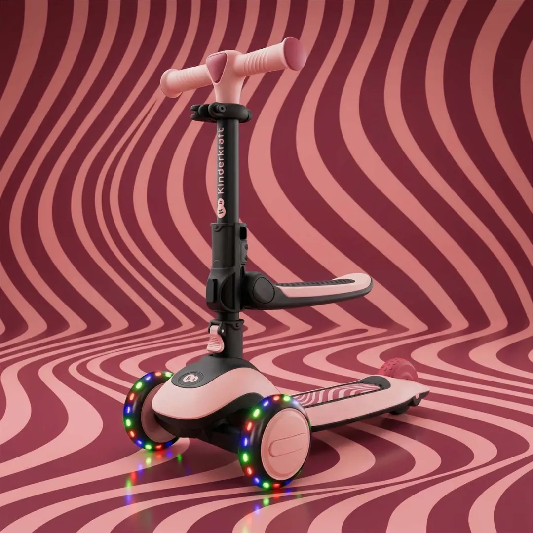 KinderKraft Halley 2 2-in-1 Loopfiets/Driewieler - Roze
