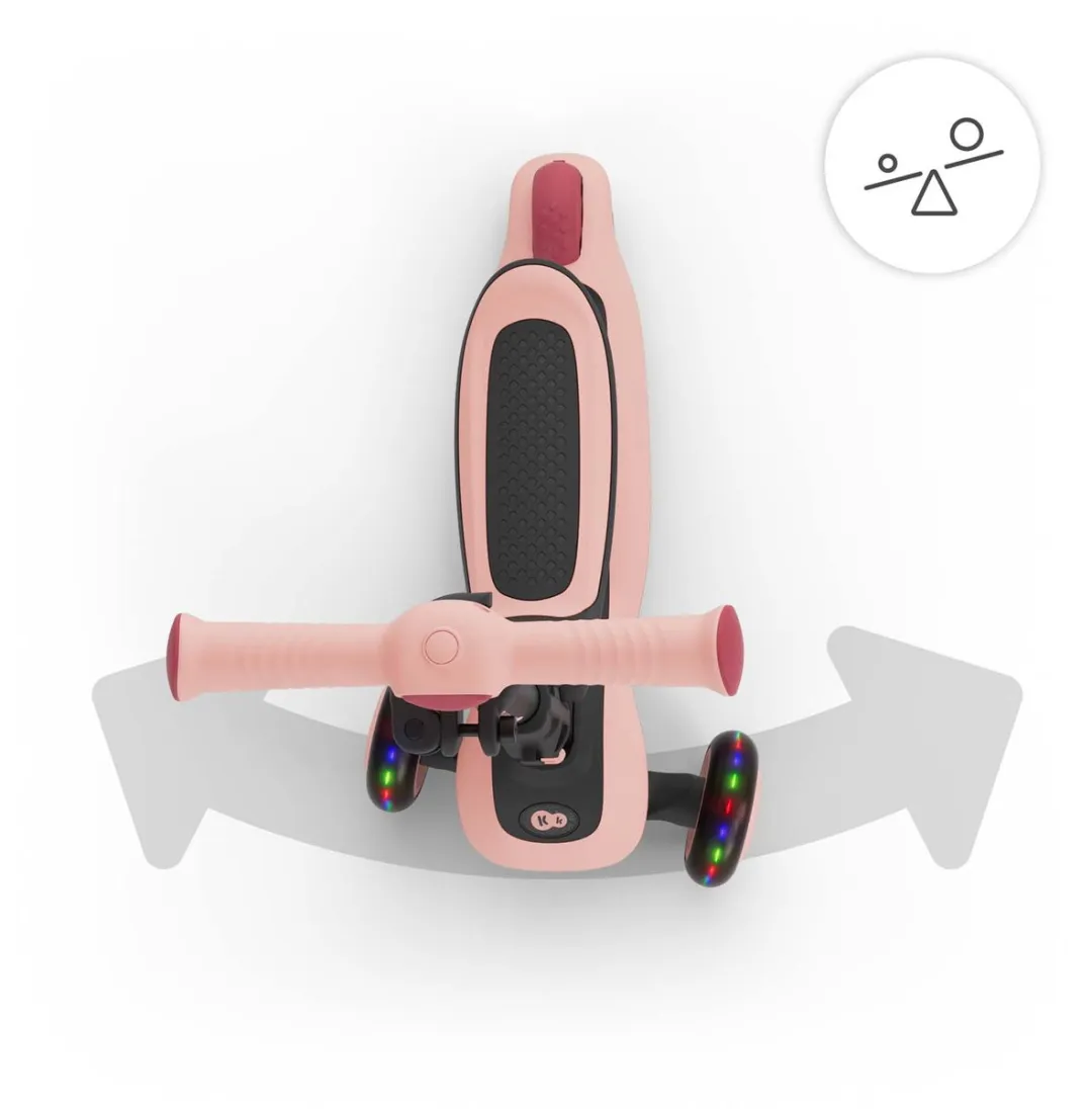 KinderKraft Halley 2 2-in-1 Loopfiets/Driewieler - Roze