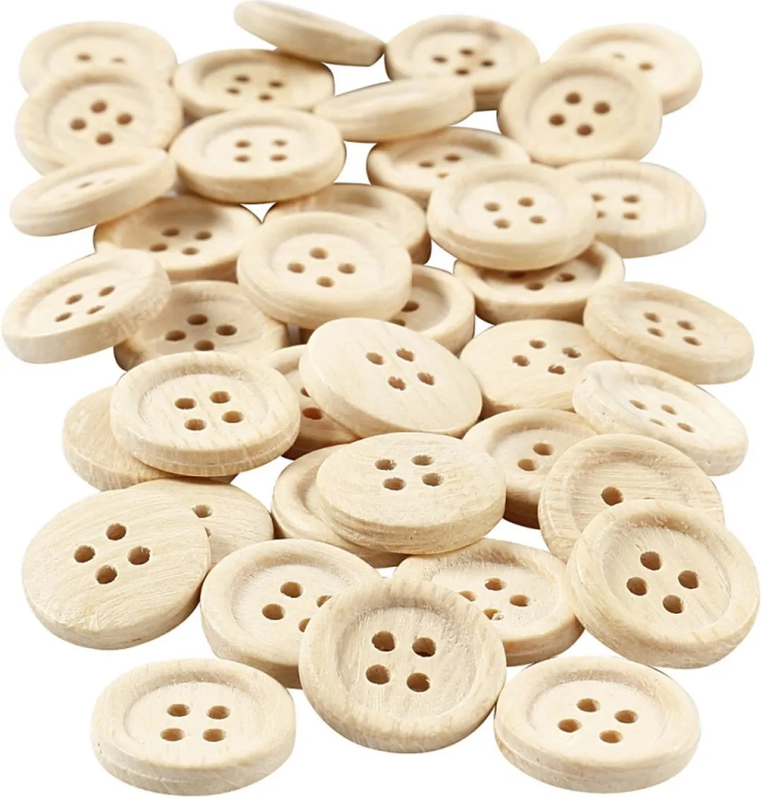Creativ Company Houten Knopen 18mm
