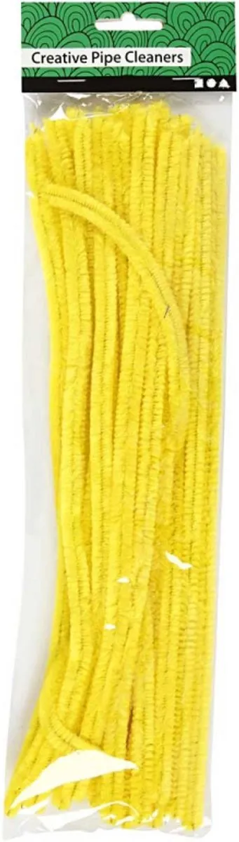 Creativ Company Chenilledraad Geel 9mm - 25 Stuks