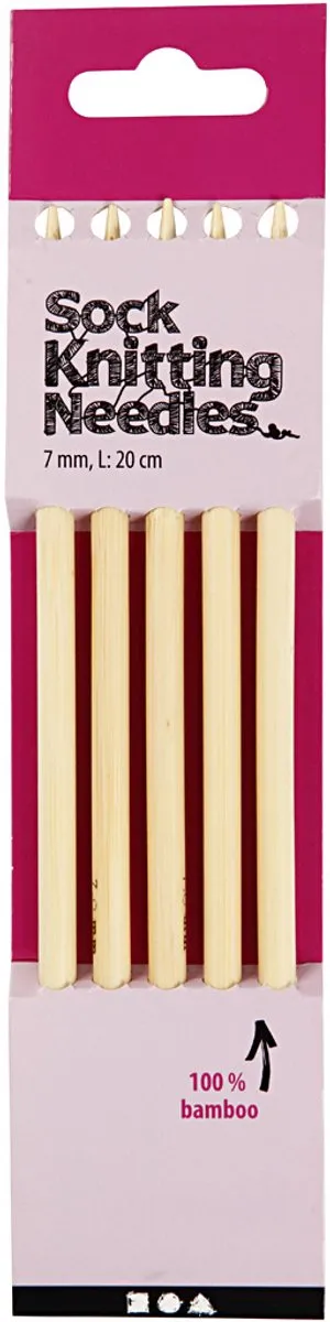 Creativ Company Sokken Breinaalden 7mm - 5 Stuks Blank