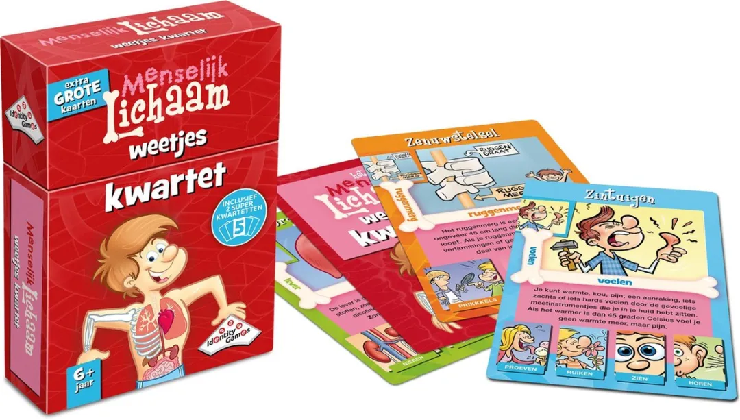 Identity Games Menselijk Lichaam Weetjes Kwartet - Kaartspel