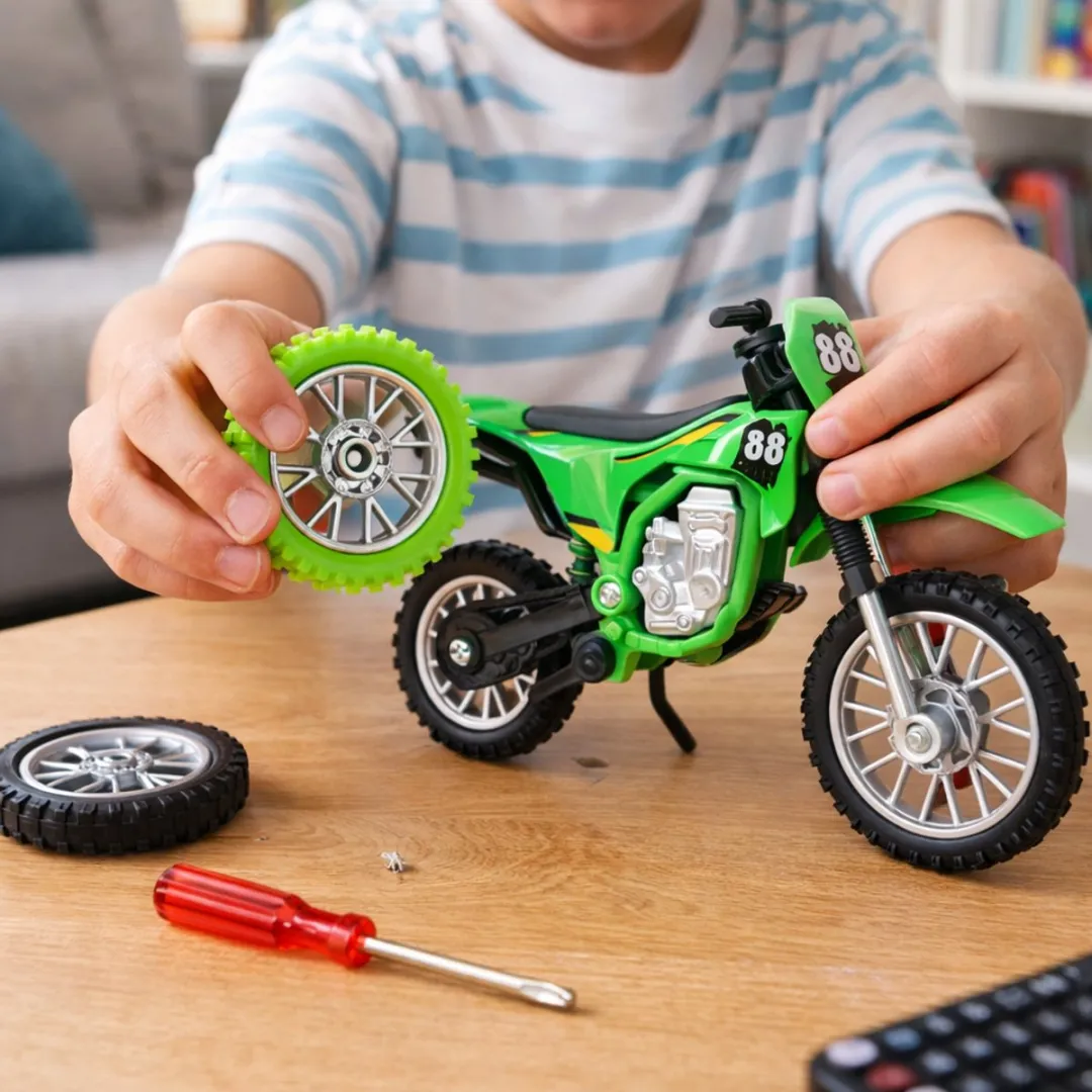 Eddy Toys Motor - 4 Stuks - Metaal/Kunststof - Willekeurige Kleur