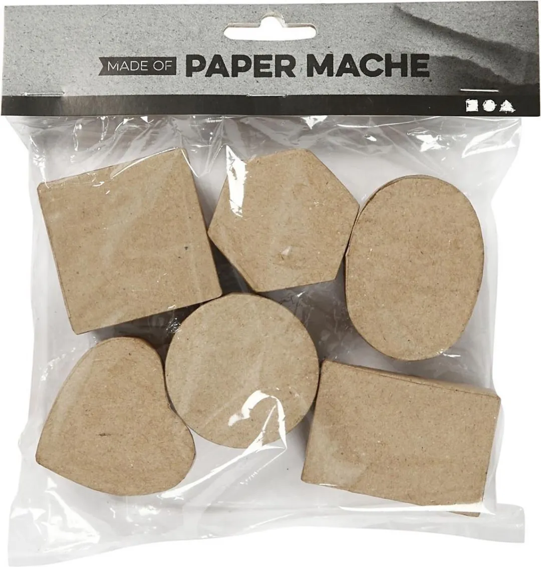 Creativ Company Creotime Mini-dozen Papier-maché 6 Stuks