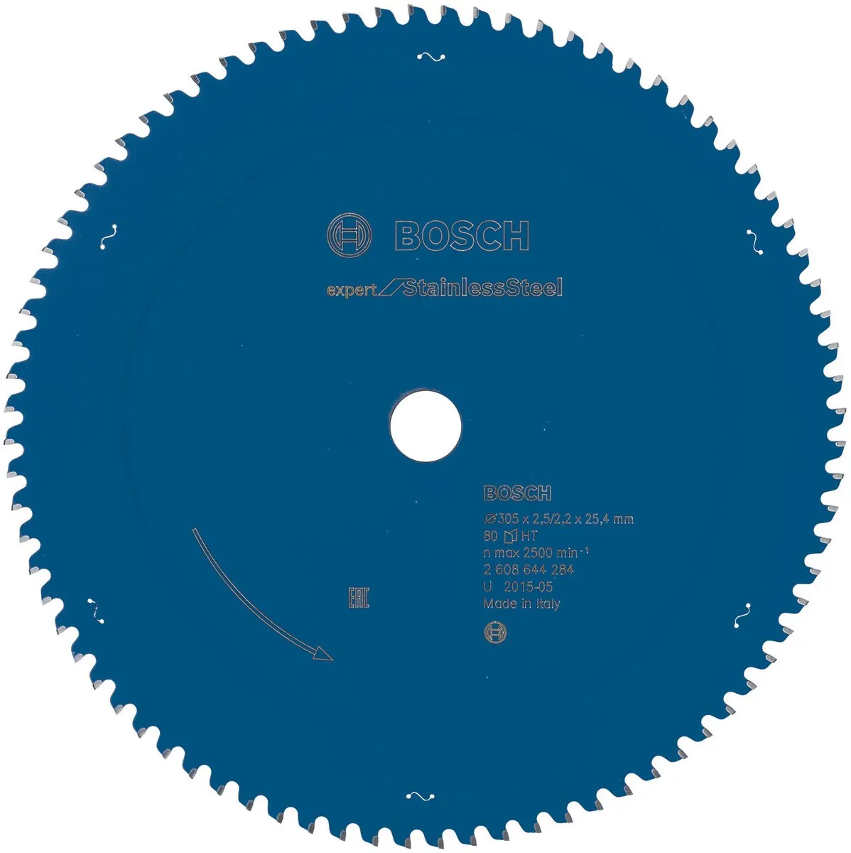 Bosch Cirkelzaagblad Expert StainlessSteel 305x25.4mm - 80 Tanden - Metaal