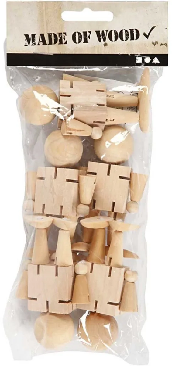 Creativ Company Houten Elastiek Figuur 8cm