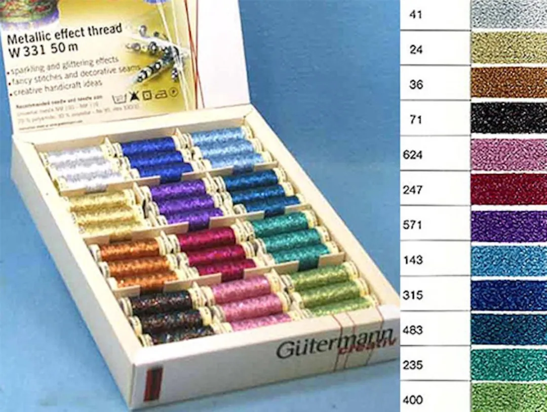 Gutermann Metallic Garen 50m - Goud/Zilver