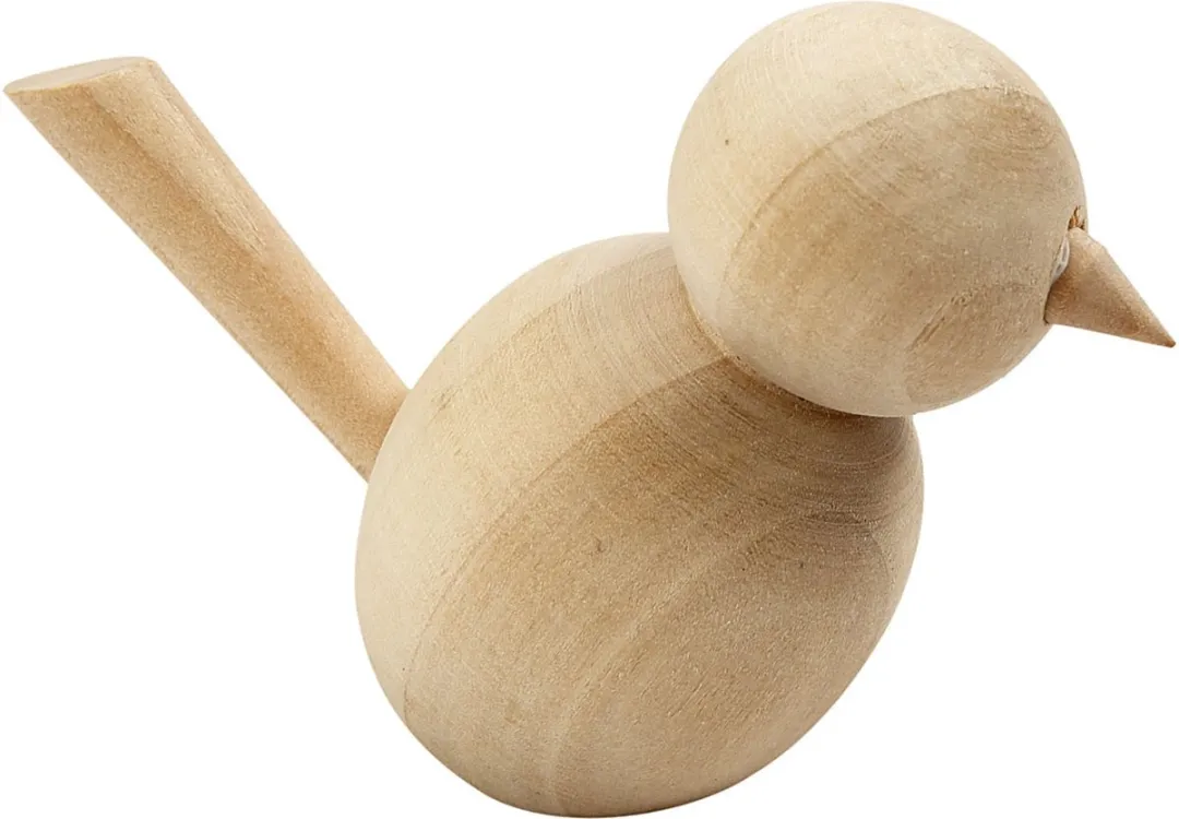 Creativ Company Houten Vogel - 7,6 cm - Bruin