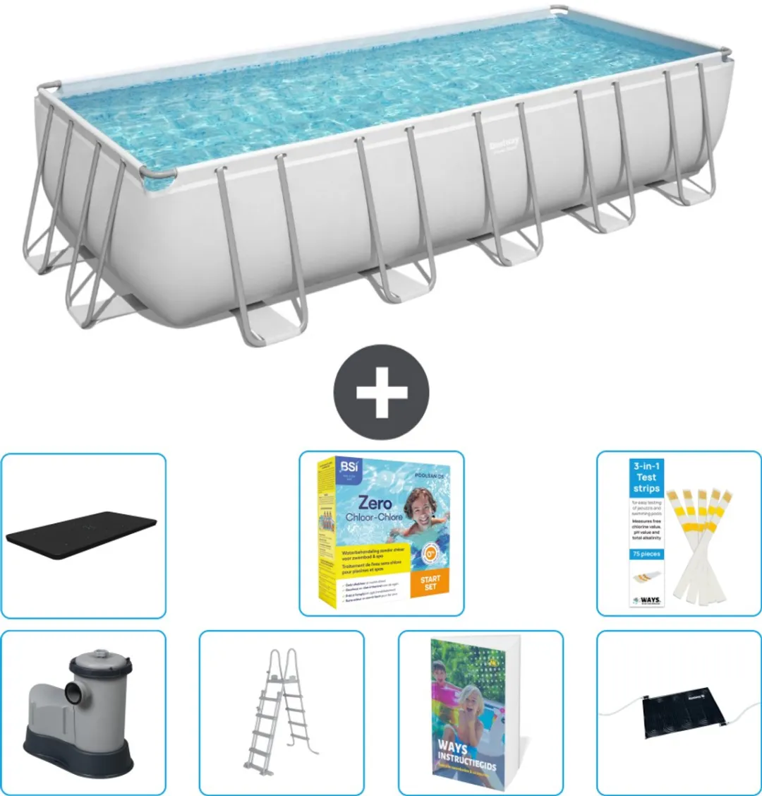 Bestway Power Steel Zwembad 640x274x132cm