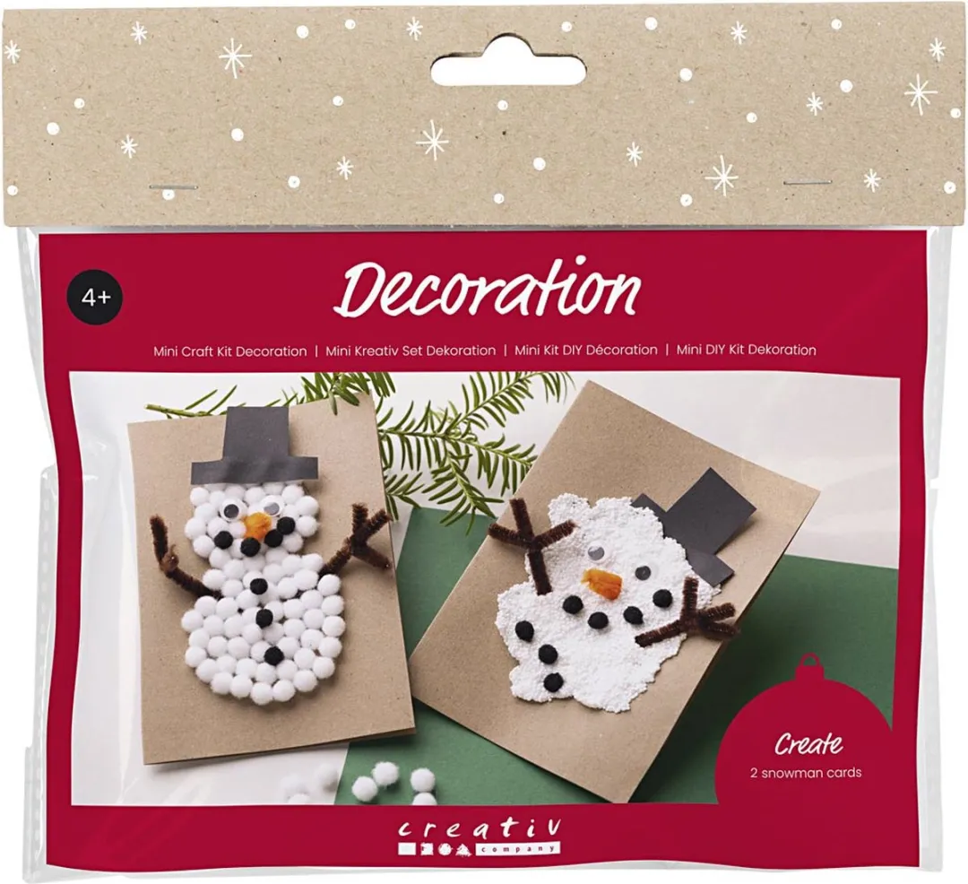Creativ Company Mini Hobbyset Kerstkaarten Sneeuwpoppen
