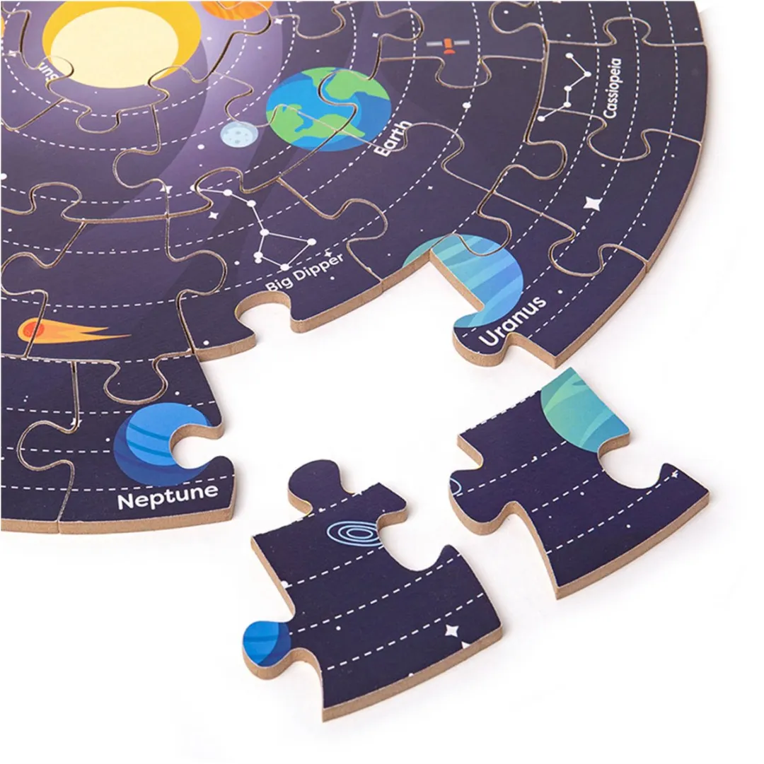 BIGJIGS Zonnestelsel Puzzel 1000 Stuks - Multicolor