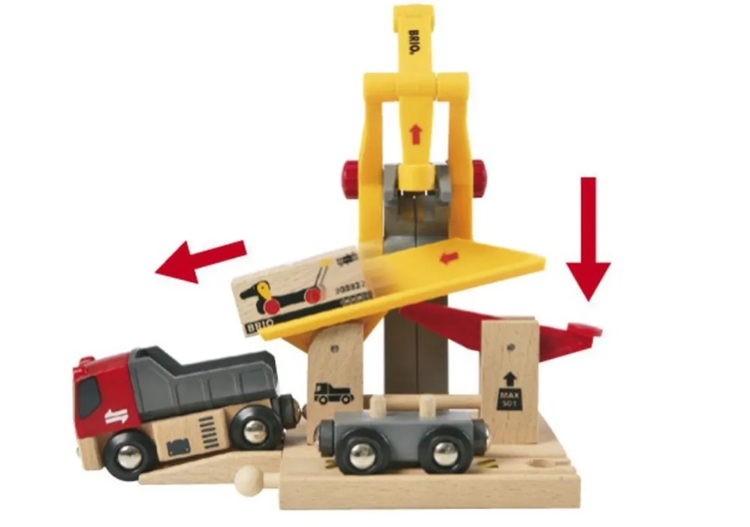 BRIO Goederen Laadstation 33280 - 6 Stuks - Geel