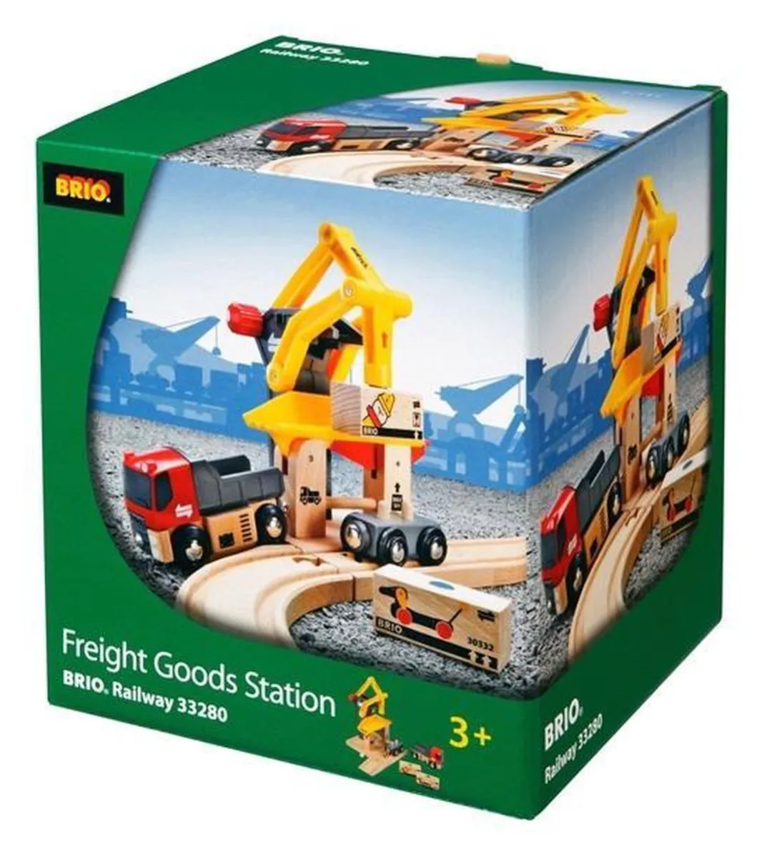 BRIO Goederen Laadstation 33280 - 6 Stuks - Geel