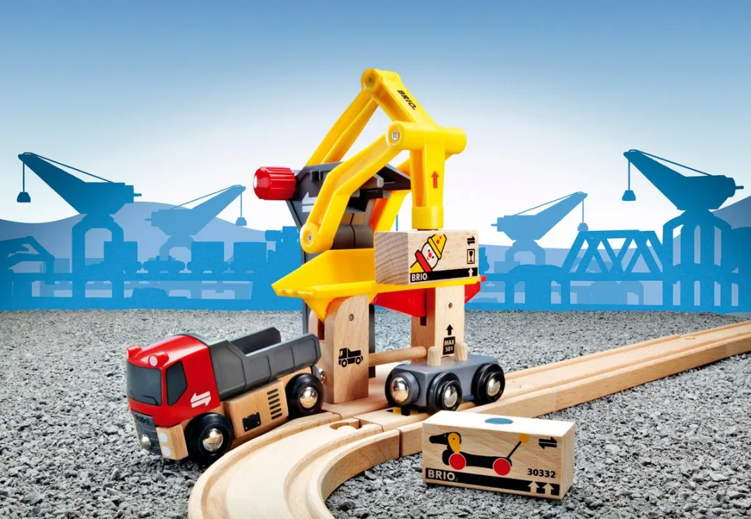BRIO Goederen Laadstation 33280 - 6 Stuks - Geel