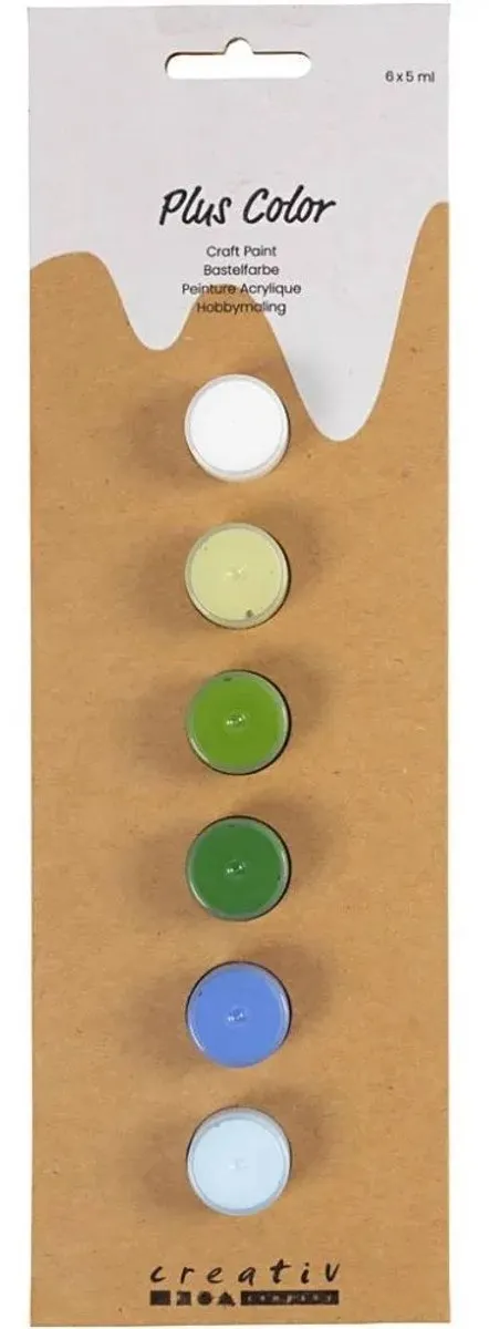 Creativ Company CC Plus Color Acrylverf Blauw/Groen Harmonie - 6x5ml