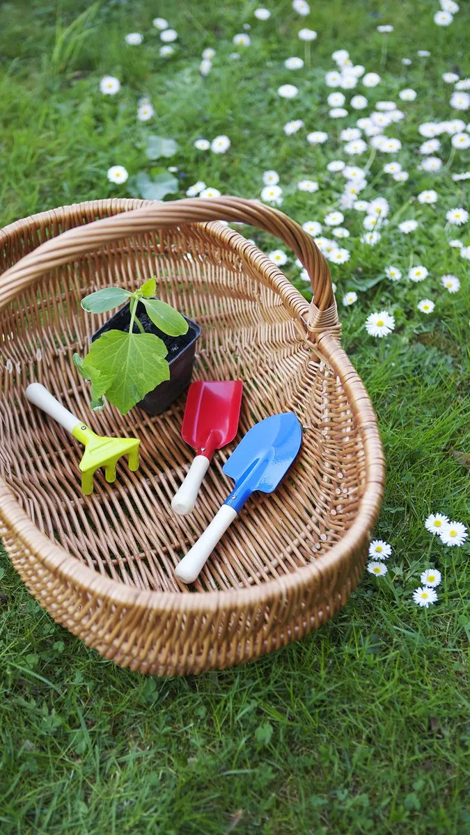 Klein Toys Tuingereedschapset 7771 - Schop Schep Hark - Groen/Rood/Blauw