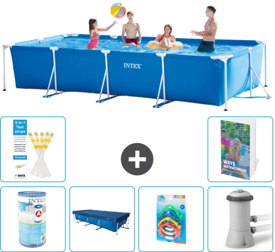 Intex Rechthoekig Frame Zwembad 450x220x84cm