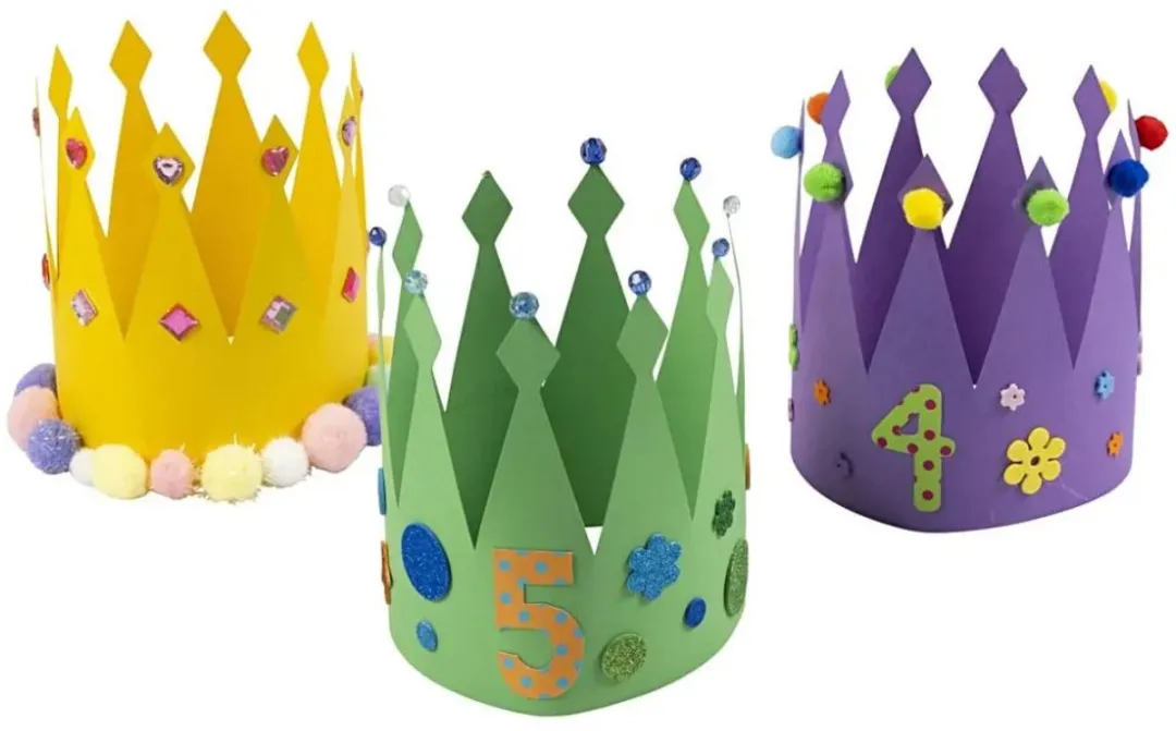 Creativ Company Kartonnen Kroon Knutselset - 25 Stuks Multicolor