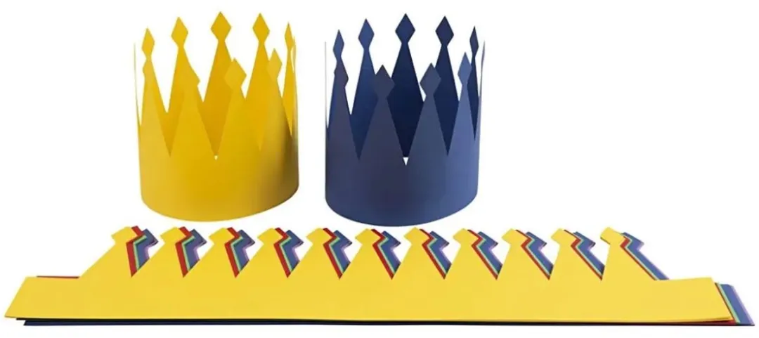 Creativ Company Kartonnen Kroon Knutselset - 25 Stuks Multicolor