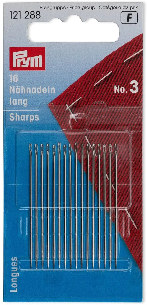 Prym Naainaald Lang Staal 0.90x44mm - 16 Stuks