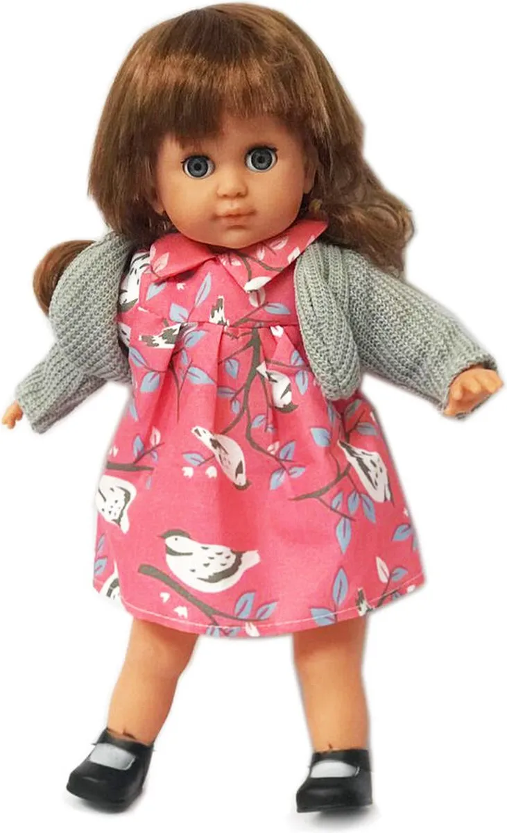 Ledy Toys Nana pratende pop - Zachte knuffel met geluid - 35CM