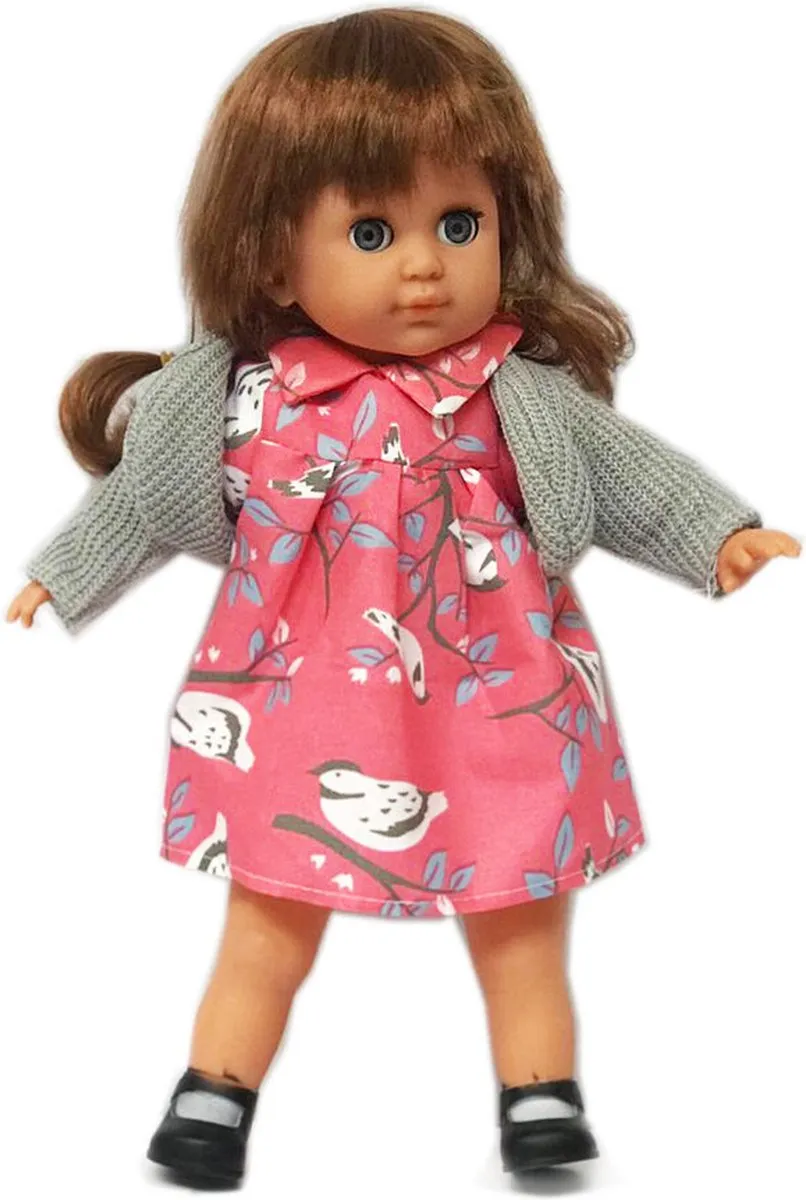 Ledy Toys Nana pratende pop - Zachte knuffel met geluid - 35CM