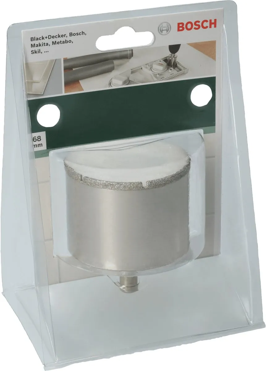 Bosch Diamant Gatzaag Keramiek 68mm - MPN 2609256C92 - Zilver