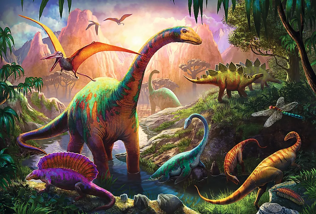 Trefl Dinosauriërs Puzzel 100 Stuks - Multicolor