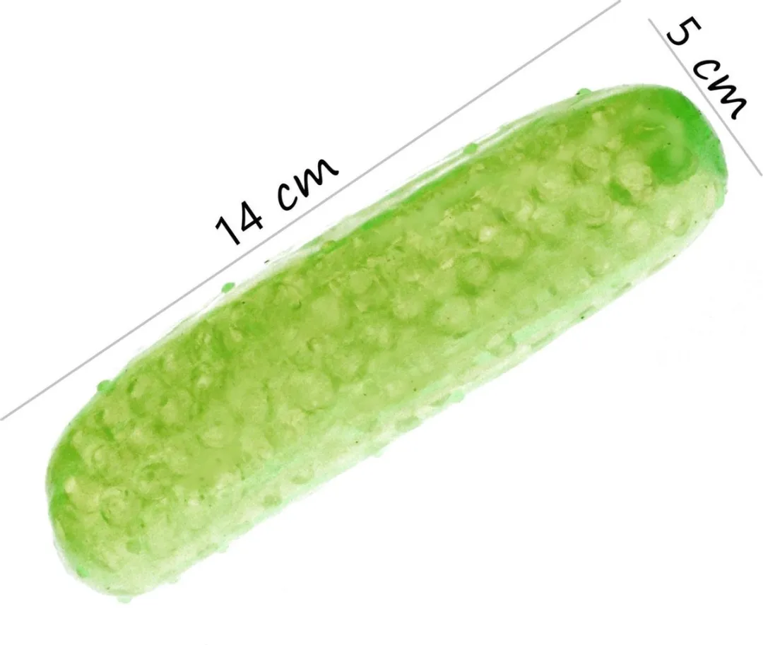 Jonotoys Waterparels Stressbal Set 2 Stuks - Komkommer & Aubergine