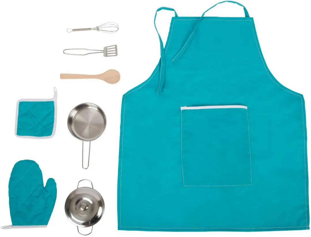 Small Foot Kookset met Schort - 9-delig - Blauw
