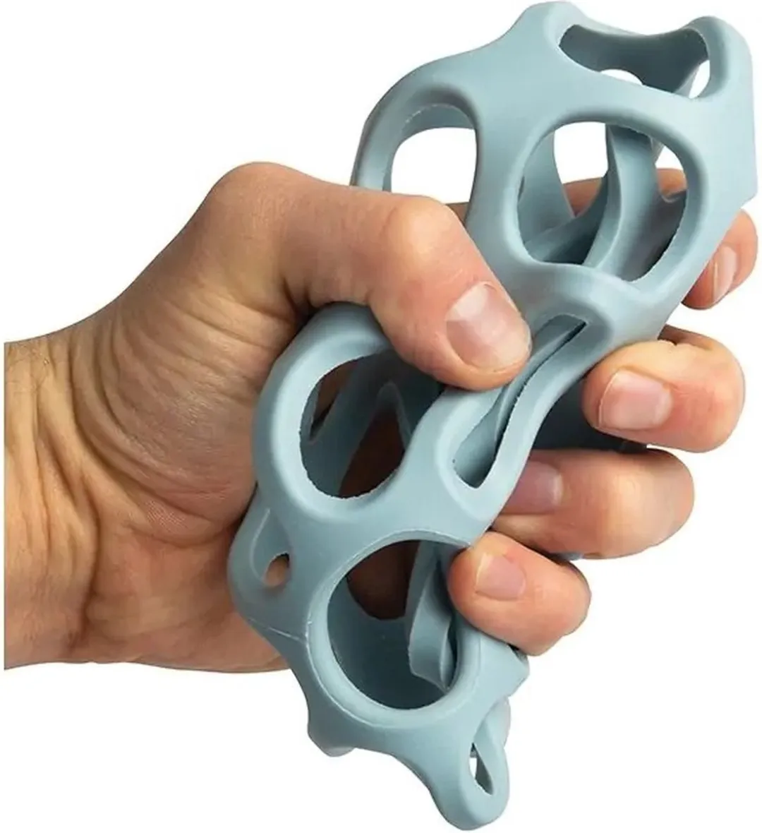 BIGJIGS Rubberen Activity Bal - Blauw
