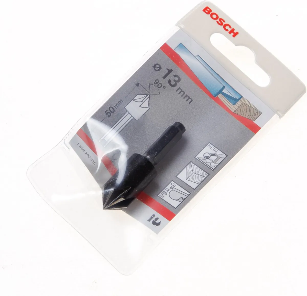 Bosch Conische Verzinkboor 13x50mm - Metaal/Hout