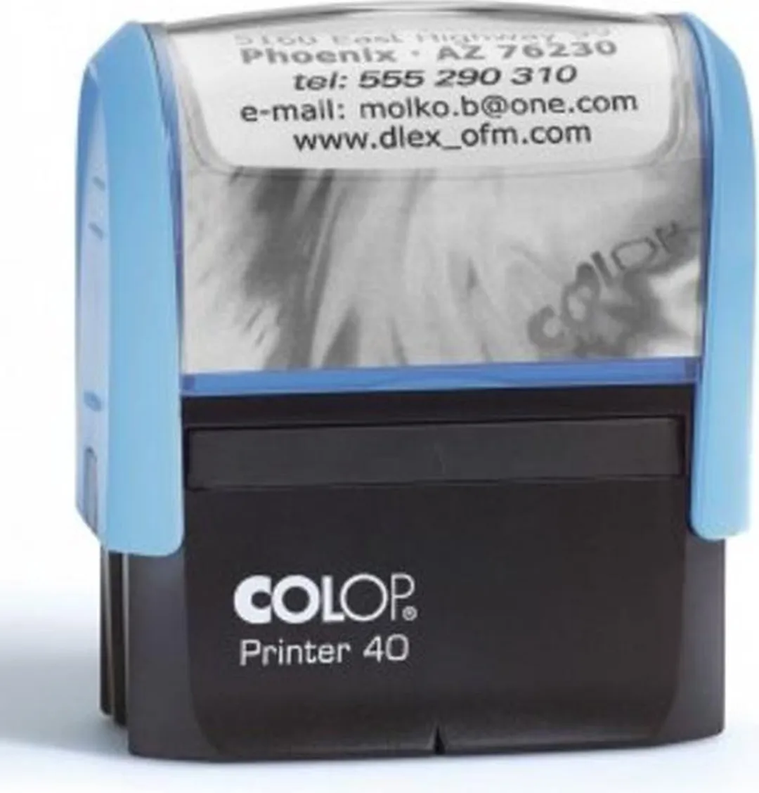 Colop Tekststempel Printer 40+Bon 6 Regels