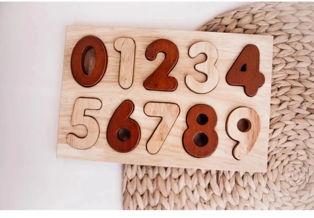 QToys Alfabet & Getallen Houten Puzzels - 3 Stuks