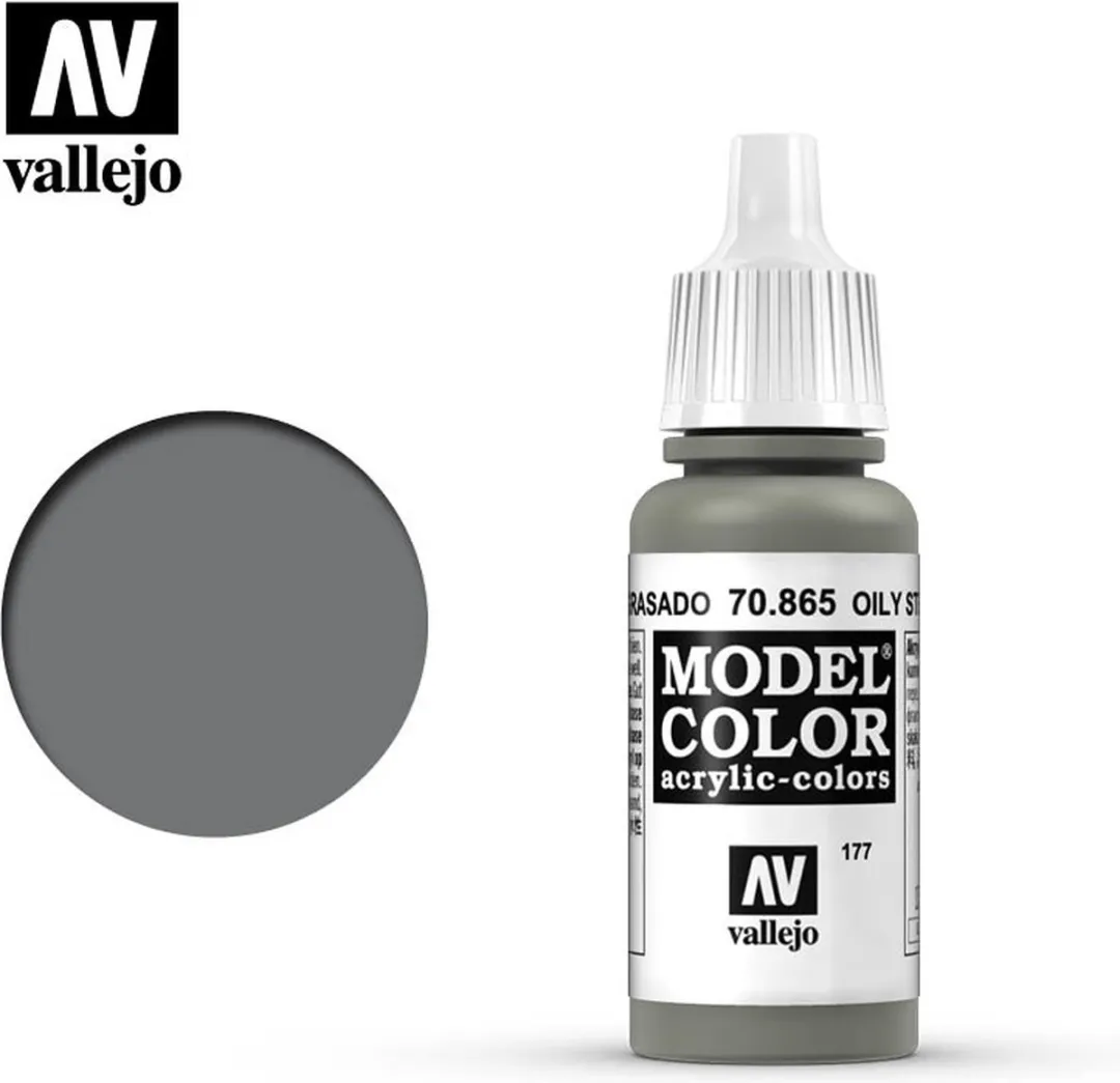 Vallejo Model Color Acrylverf Oily Steel 17ml