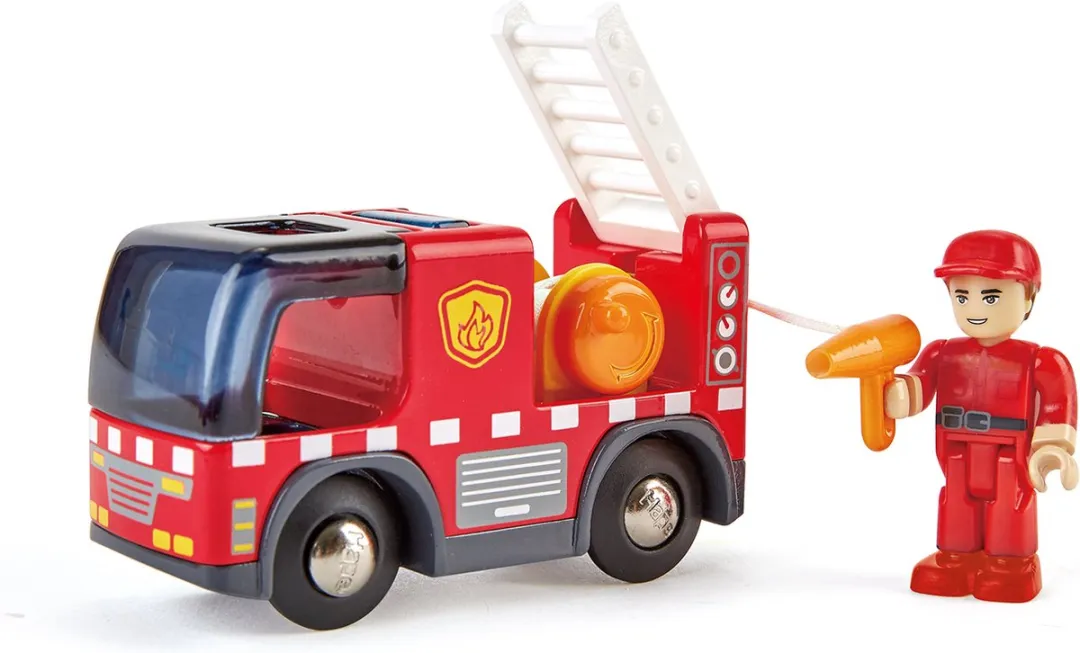 Hape Brandweerwagen E3737 - Sirene - Veelkleurig