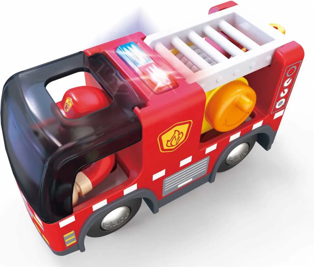 Hape Brandweerwagen E3737 - Sirene - Veelkleurig