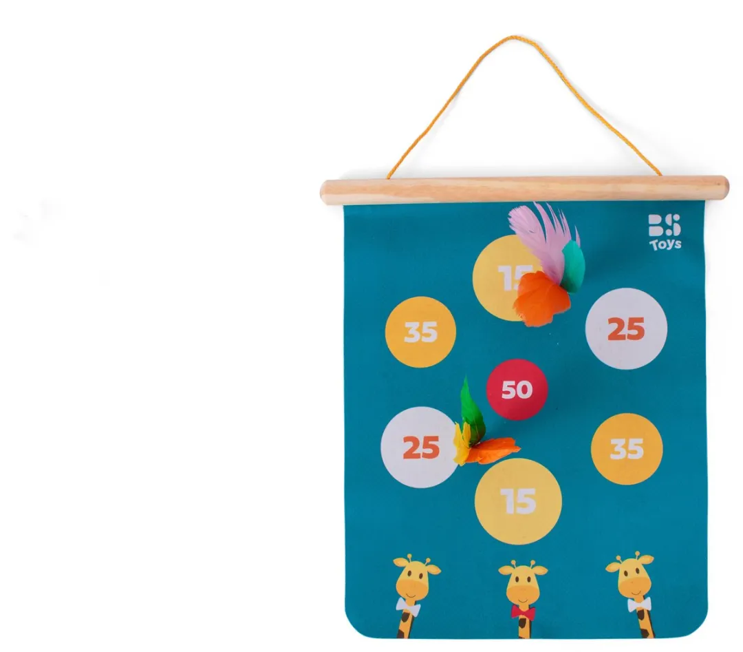 BS Toys Magnetisch Dartspel GA489 - 4 Darts - 40x31cm