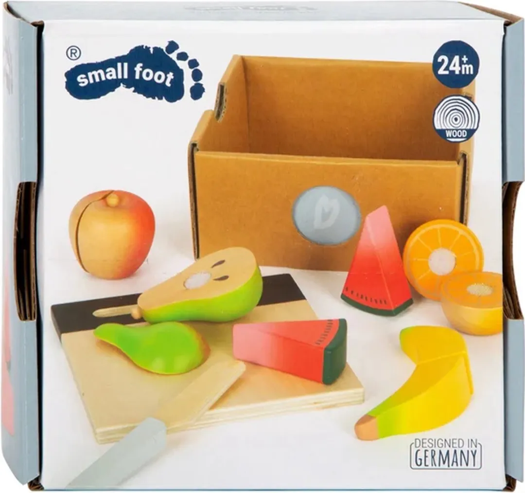 Small Foot Houten Snij- en Speelset Fruit 13-delig - Multicolor
