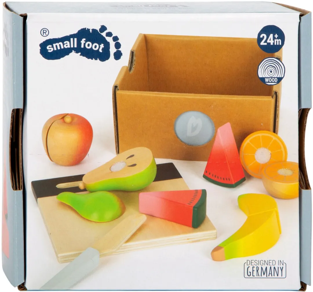Small Foot Houten Snij- en Speelset Fruit 13-delig - Multicolor