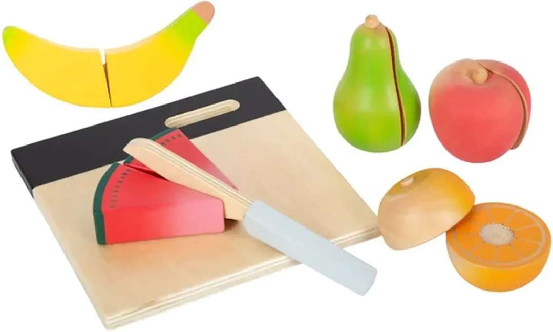 Small Foot Houten Snij- en Speelset Fruit 13-delig - Multicolor - afbeelding 6 van 6