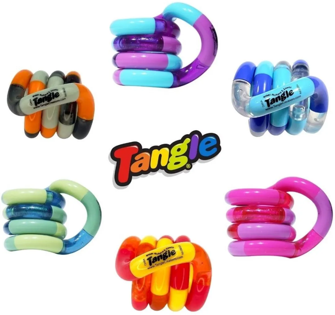 Tangle Junior Classic - Paars/Rood/Geel