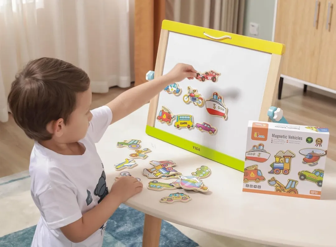Vigatoys Magnetische Voertuigen 58924 - 20 Stuks Multicolor