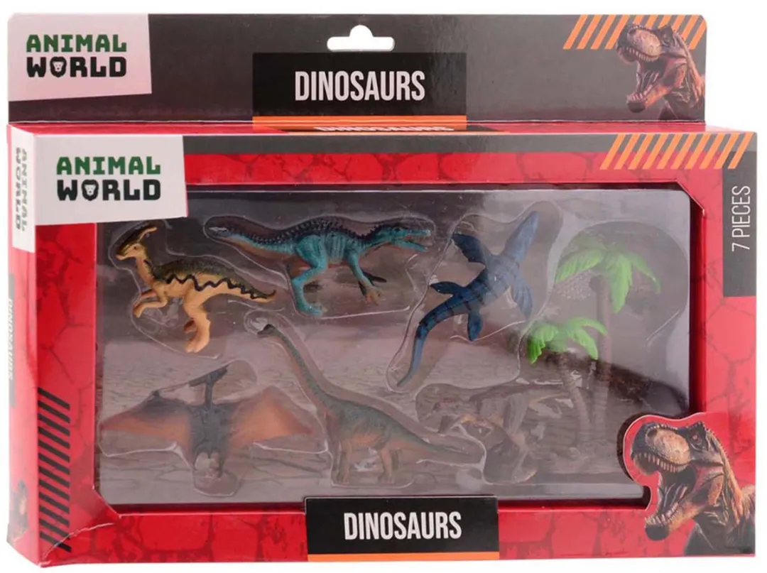 Johntoy Animal World Dino Speelset 26211 - Multikleur