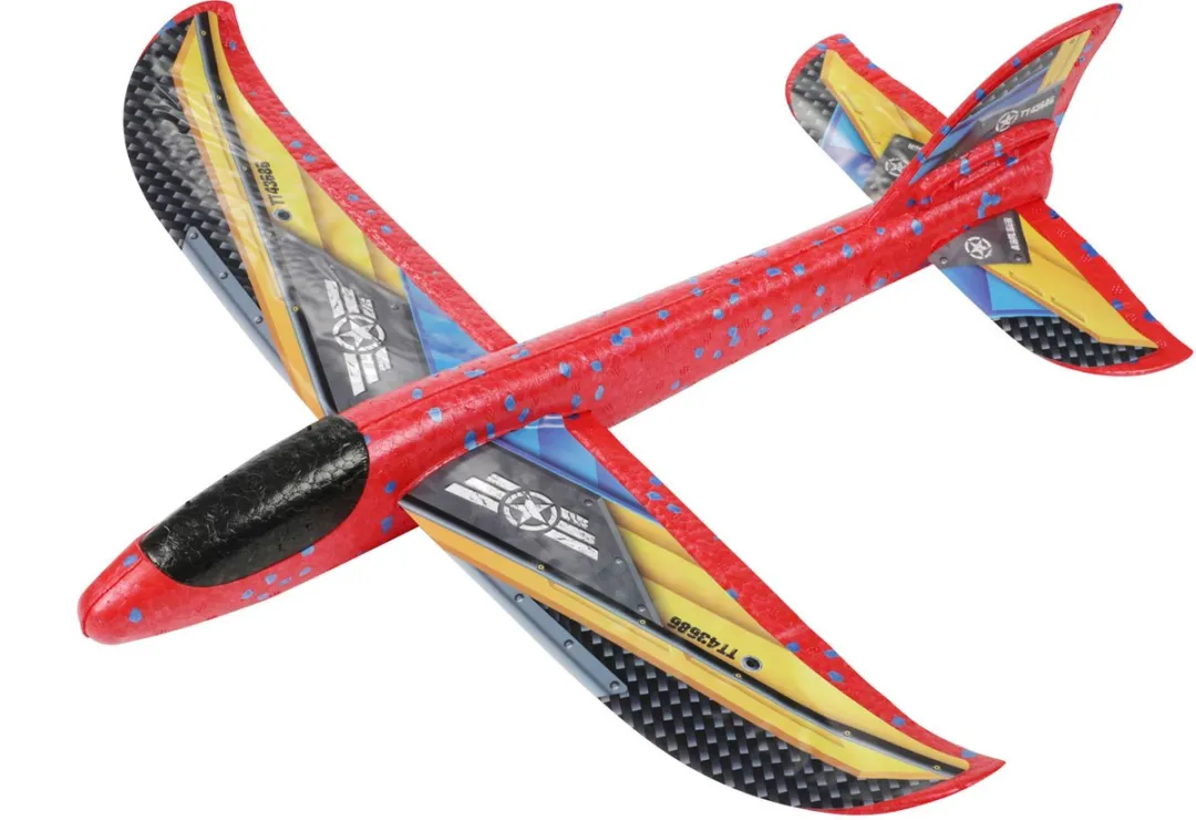 Toi-Toys Foam Vliegtuig 36cm - Rood